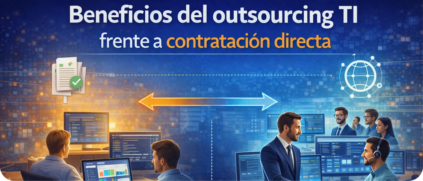 Beneficios del outsourcing TI frente a contratación directa
