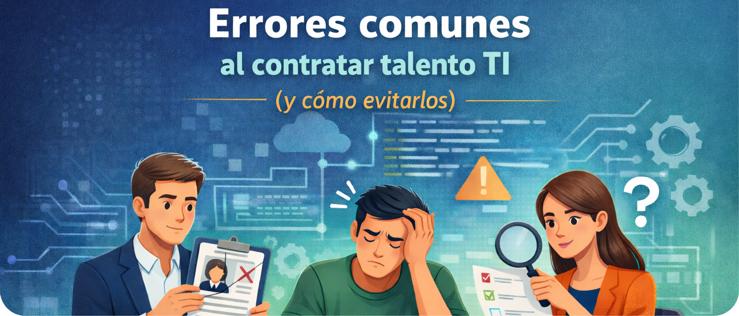 Errores comunes al contratar talento TI (y cómo evitarlos)