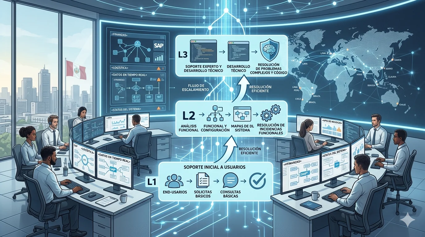 Niveles L1 L2 L3 en SAP: qué significan y cómo funcionan en empresas en Perú