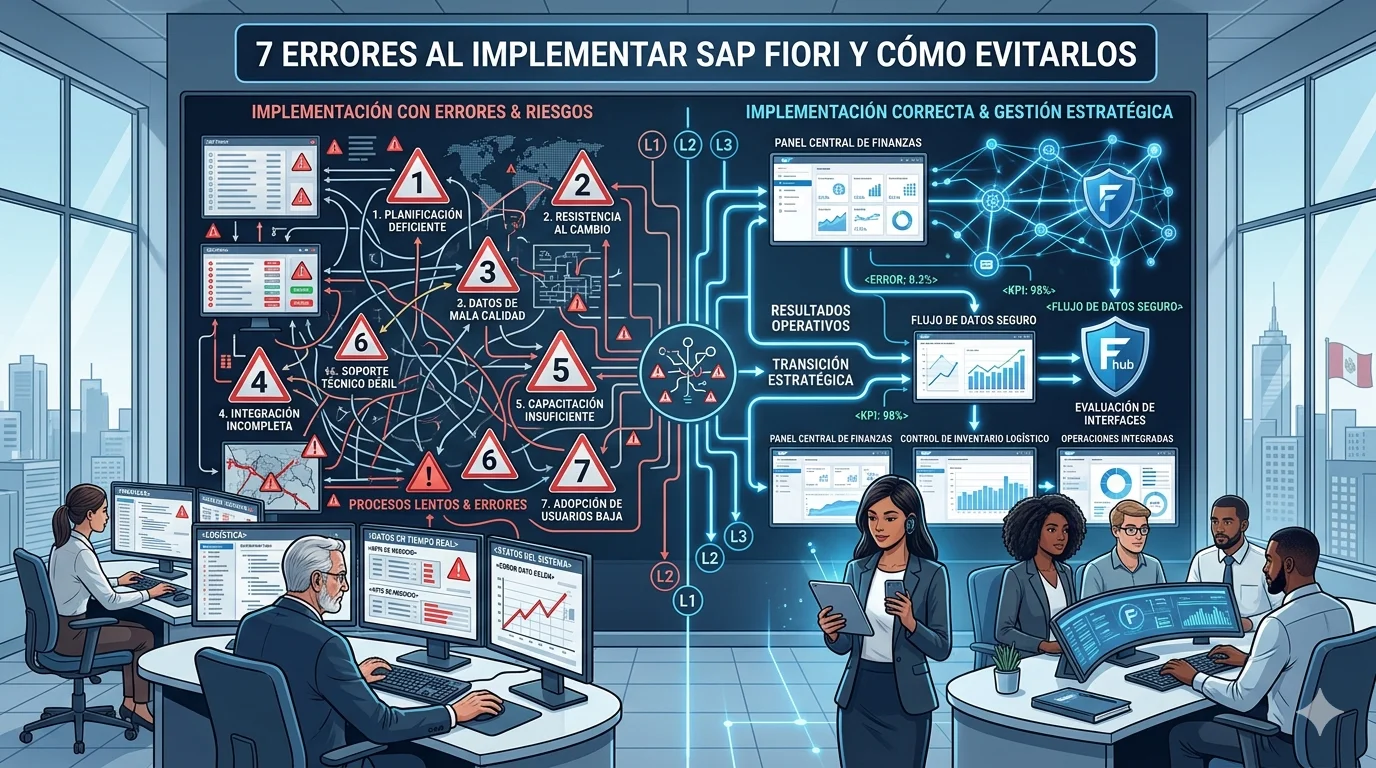 7 errores al implementar SAP Fiori en Perú y cómo evitarlos