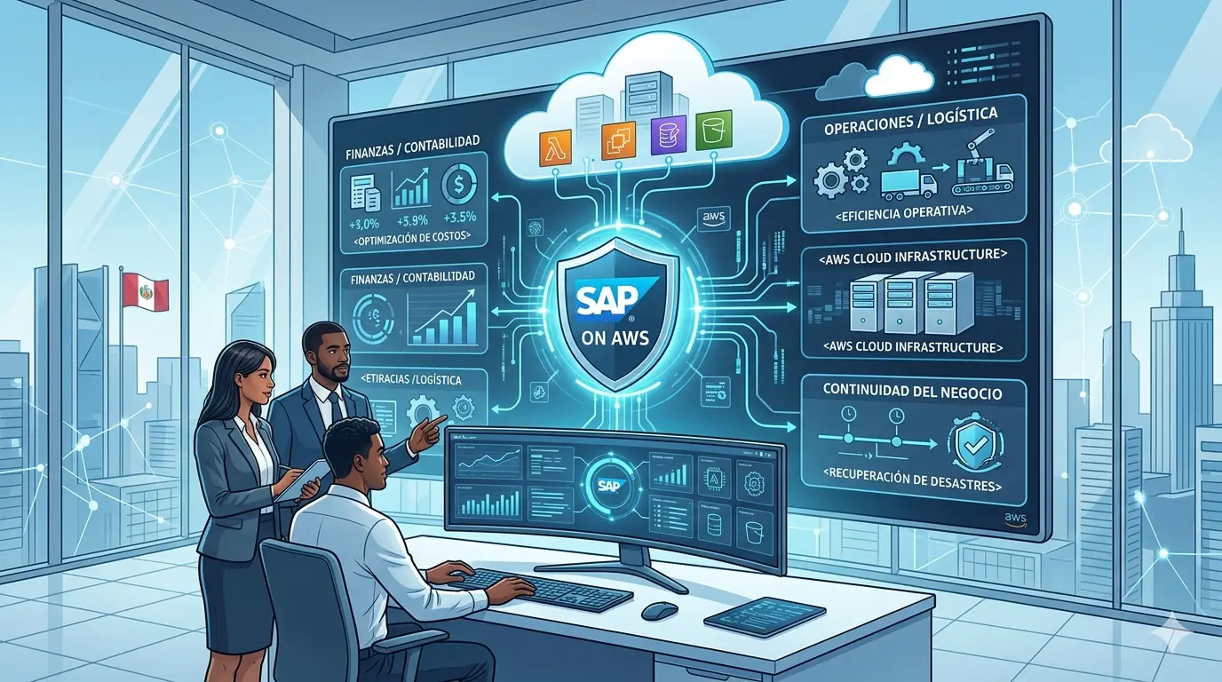 SAP en AWS: ventajas para las empresas y cómo funciona en la nube