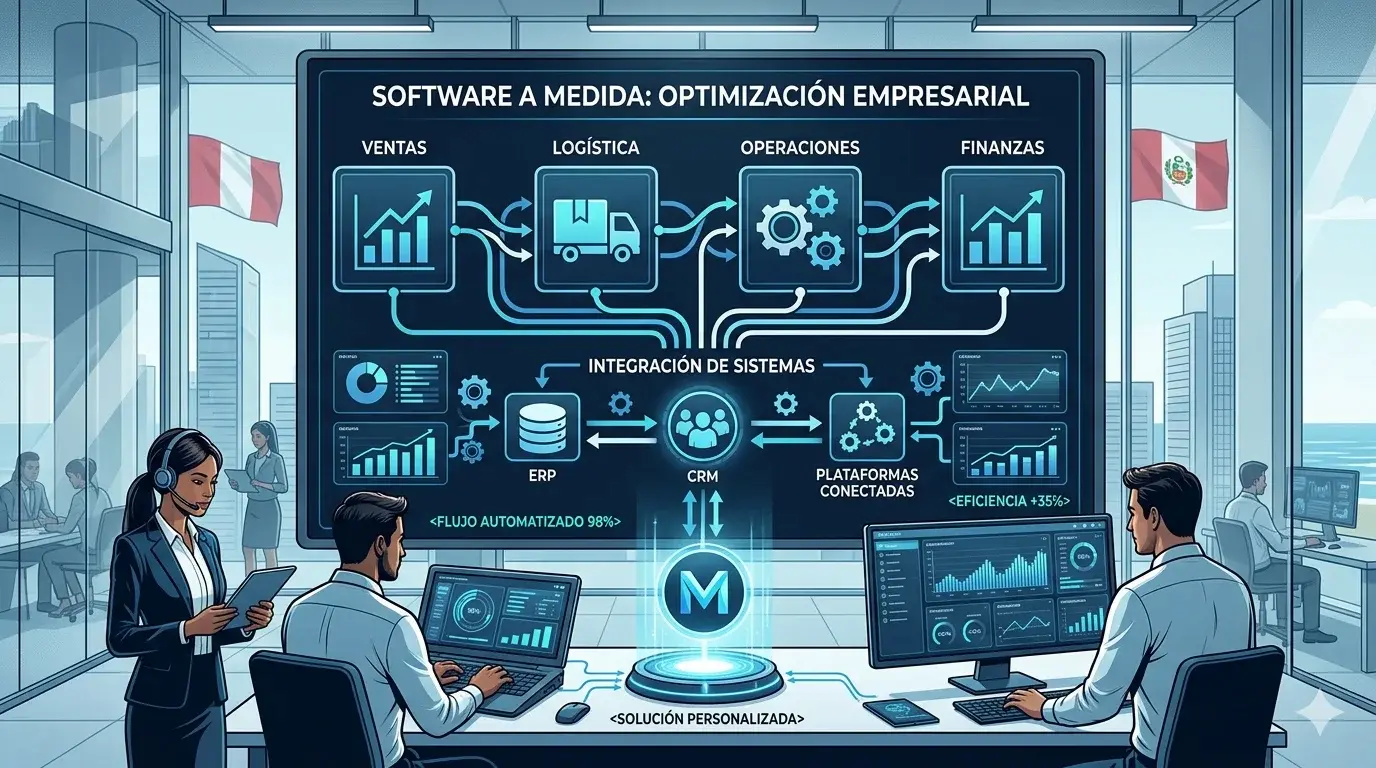 Desarrollo de software a medida en Perú: qué es, cuánto cuesta y cuándo usarlo