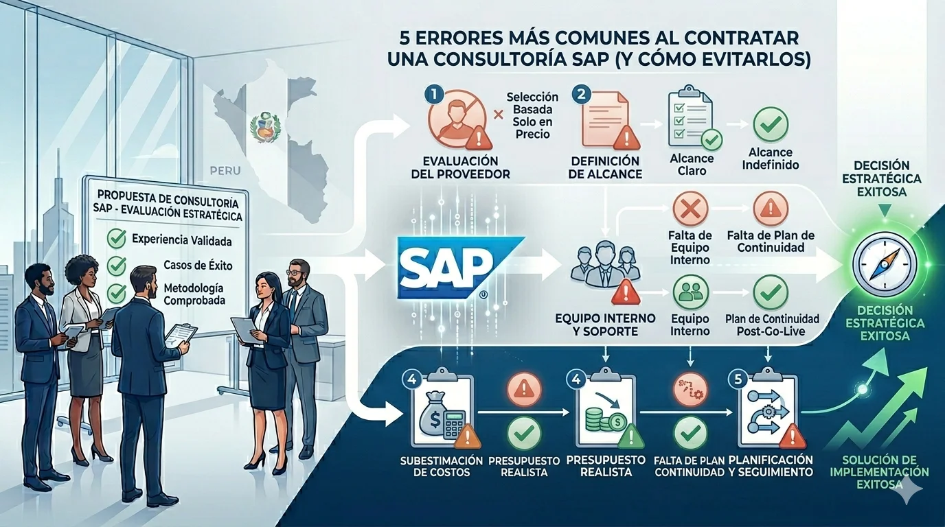 5 errores al contratar una consultoría SAP en Perú (y cómo evitarlos)