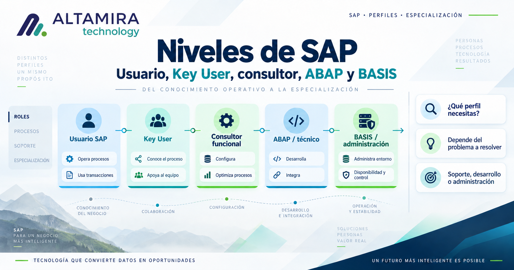 Niveles de SAP: qué diferencia a un usuario, Key User y consultor